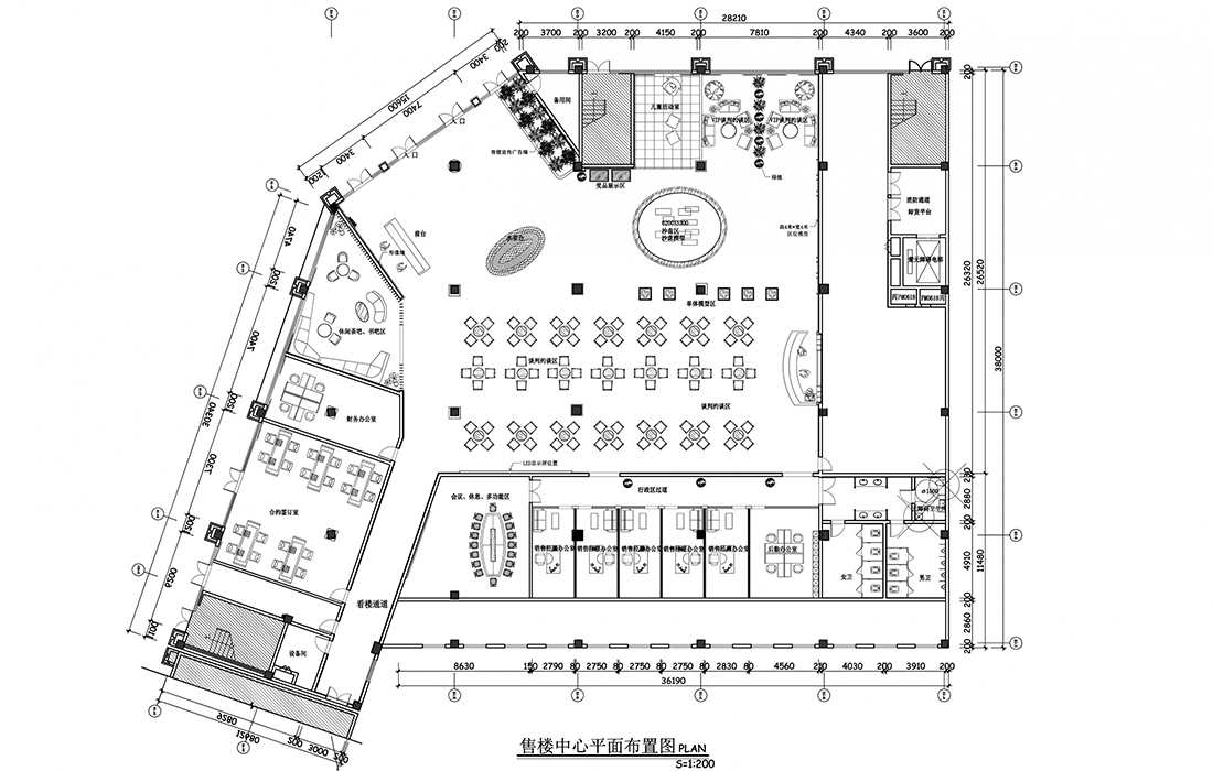 会所/售楼部CAD施工图深化