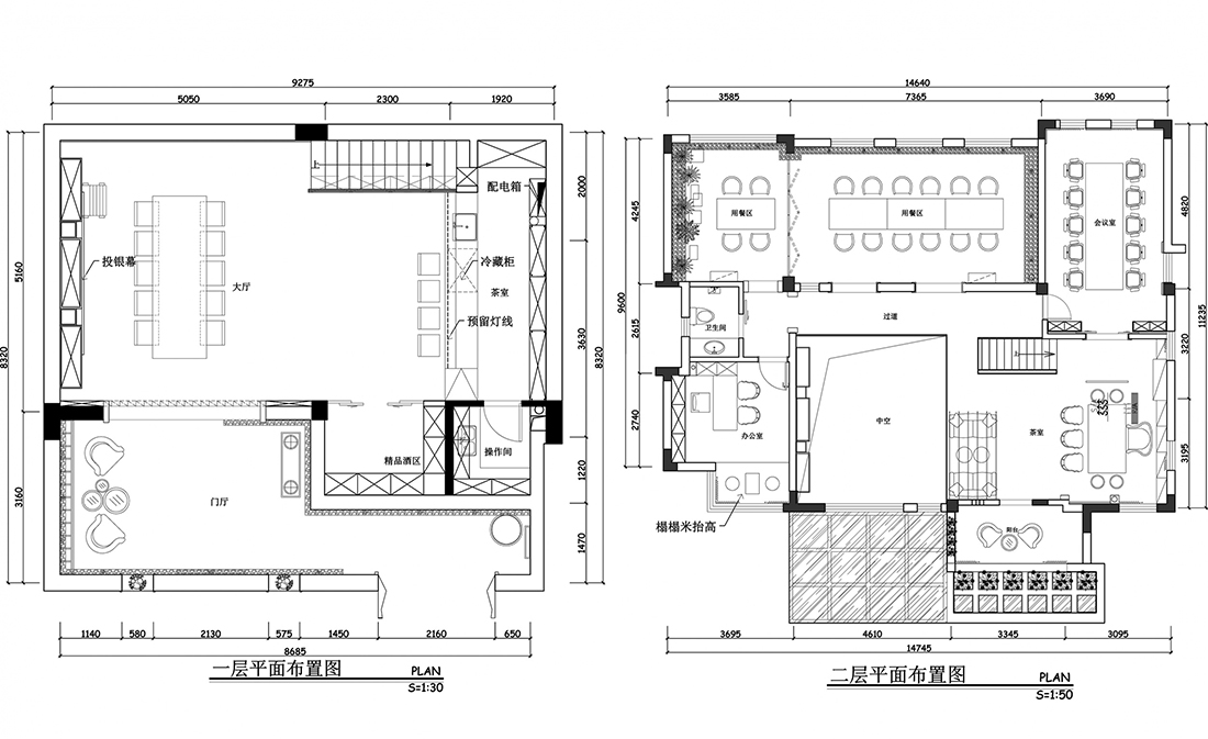 会所/售楼部CAD施工图深化